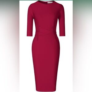 Vintage Style 1960s Pencil Dress
